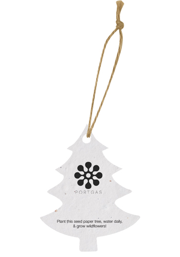 Printable Tree Shaped Plantable Holiday Ornament | X20476 - DiscountMugs